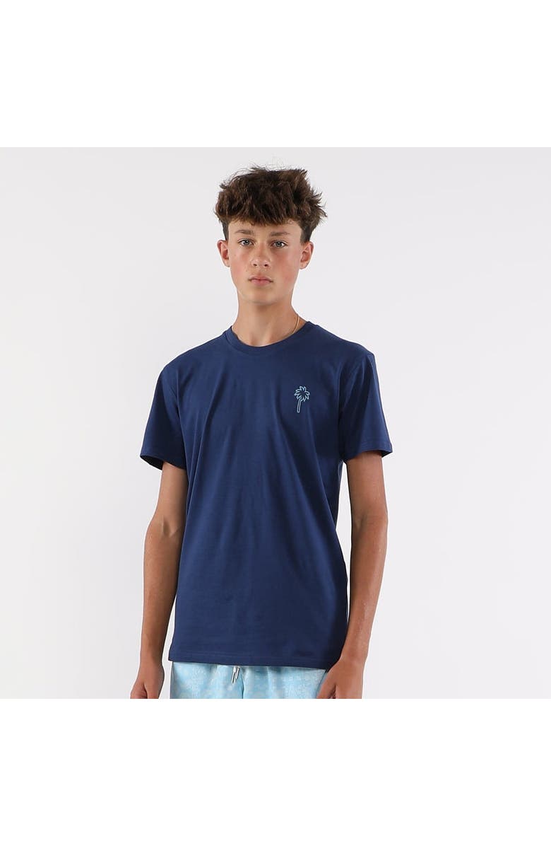 The Drip Shop California Drip Graphic Tee - Big Kid, Alternate, color, Navy