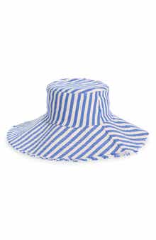 Treasure & Bond Frayed Edge Stripe Bucket Hat