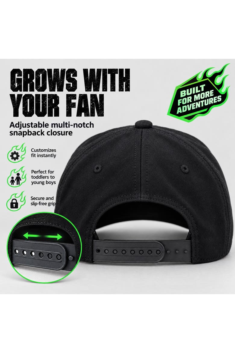 Grave Digger Baseball Cap (toddler & Little Kid), Alternate, color, Grave Digger Black