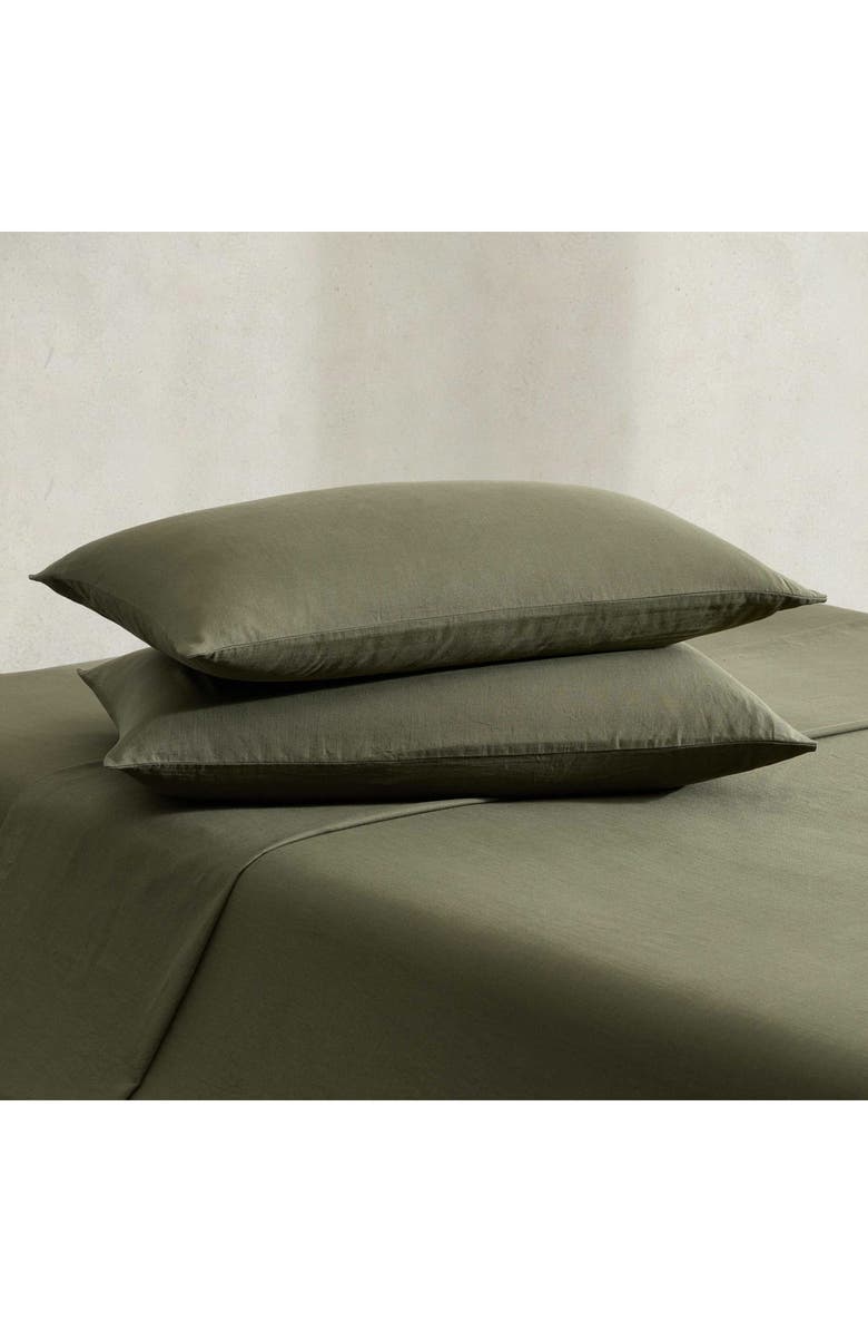 Calvin Klein Soho Cotton Sheet Set, Alternate, color, Dark Green