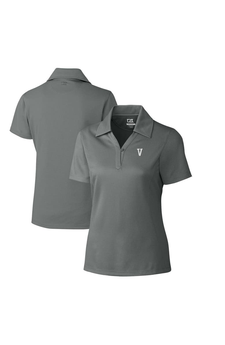 Cutter & Buck Women's Cutter & Buck Steel Villanova Wildcats CB DryTec Genre Textured Solid Polo, Main, color,