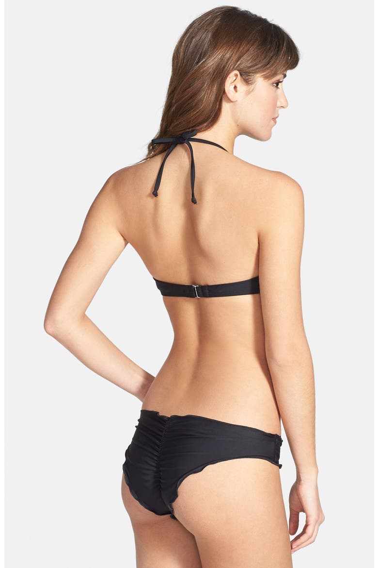 'Marrow' Bikini Bottoms, Alternate, color, BLACK