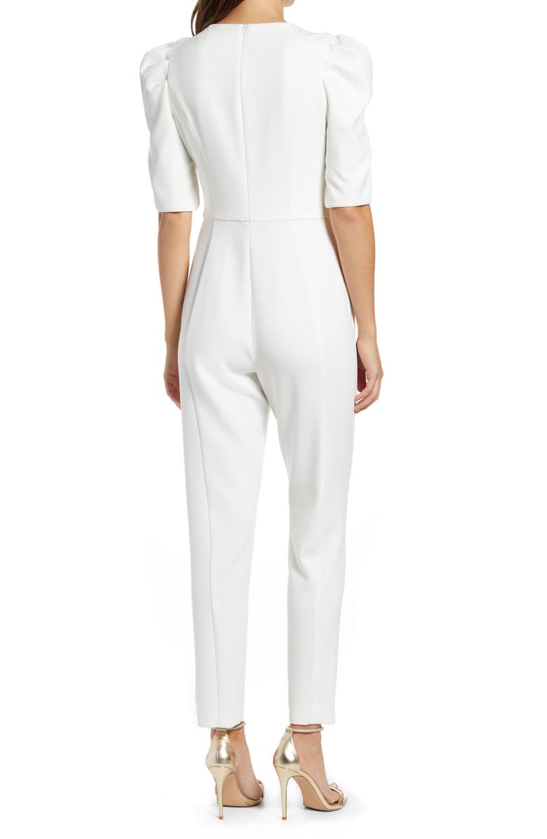 Black Halo Russo Puff Shoulder Jumpsuit, Alternate, color,