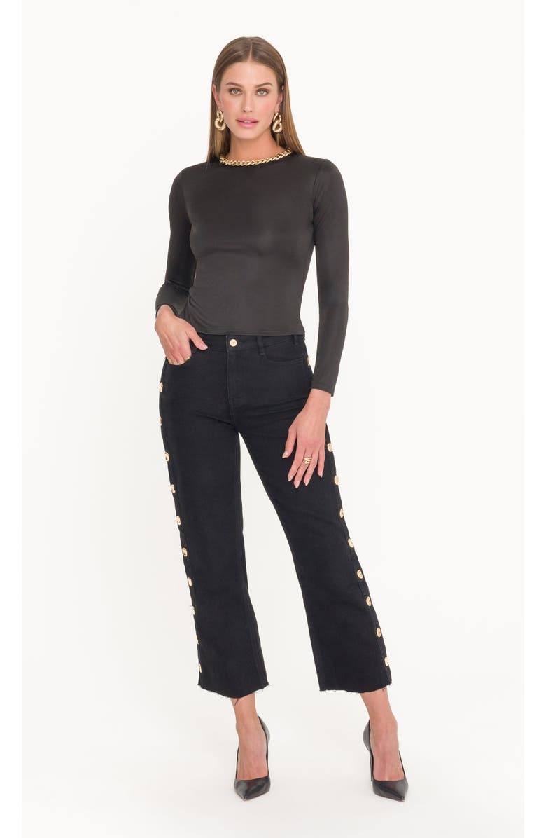 Generation Love Robin Chain Top, Alternate, color, Black