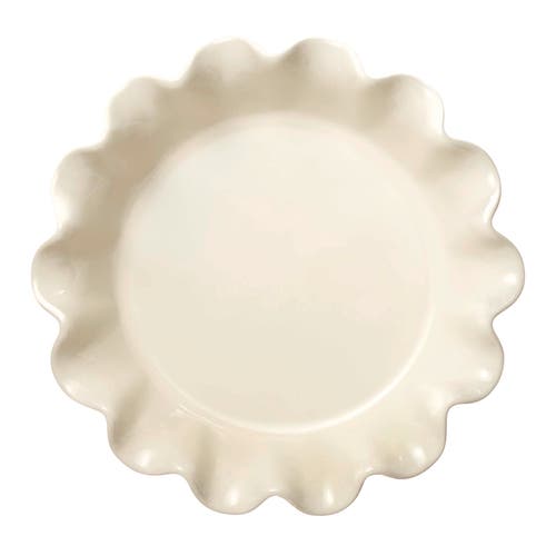 Emile Henry Hr Ceramic 10-inch Ruffled Pie Dish In Clay