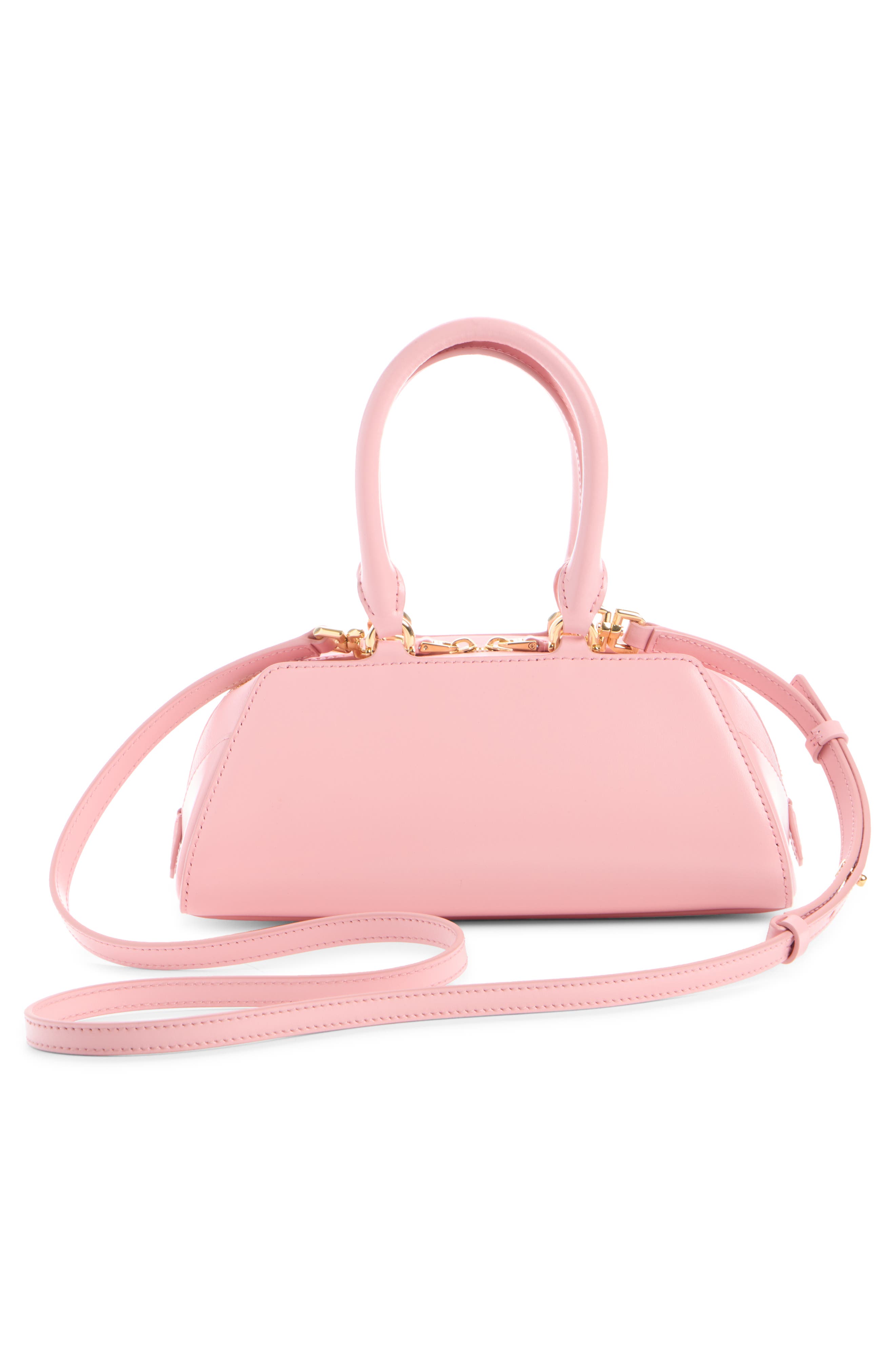 Givenchy Mini Antigona Leather East/West Satchel, Alternate, color, Flamingo