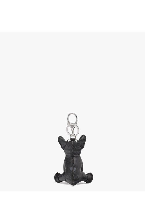 Mcm Aren French Bulldog Charm In Black