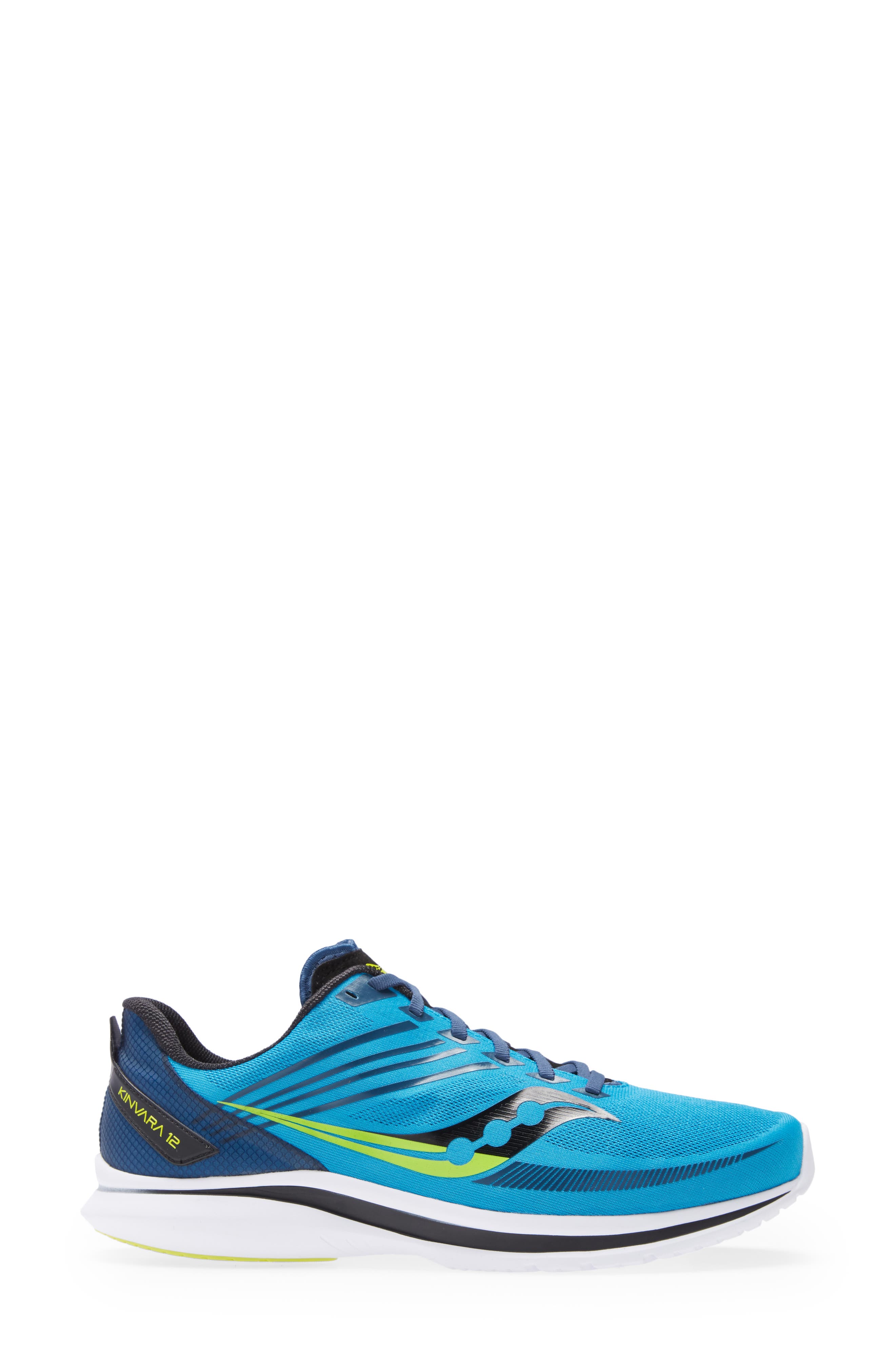 Kinvara 12 Running Shoe, Alternate, color, COBALT/ CITRUS