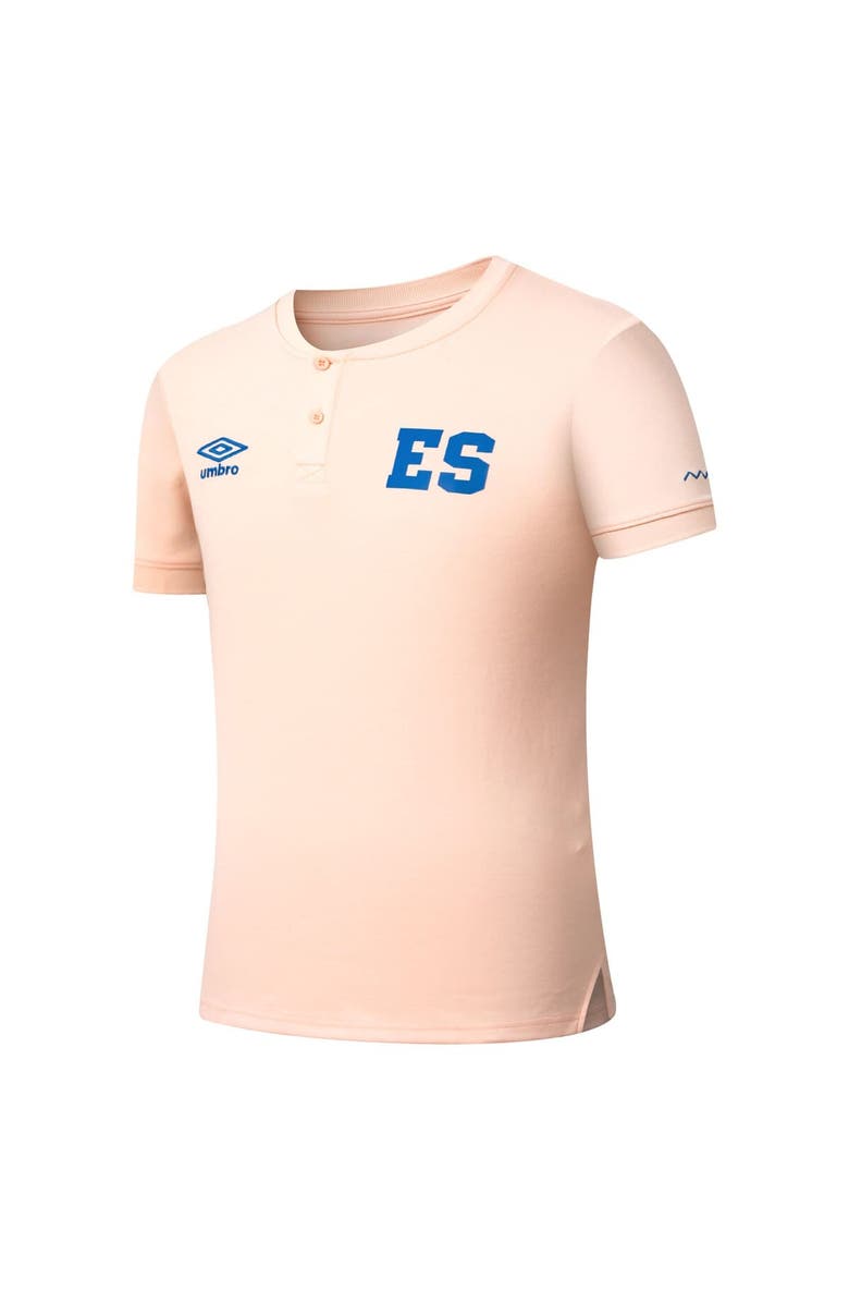 Umbro Men's Umbro Coral El Salvador National Team Crew Neck Polo, Alternate, color, Coral