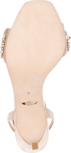 Badgley Mischka Rider Embellished Ankle Strap Sandal