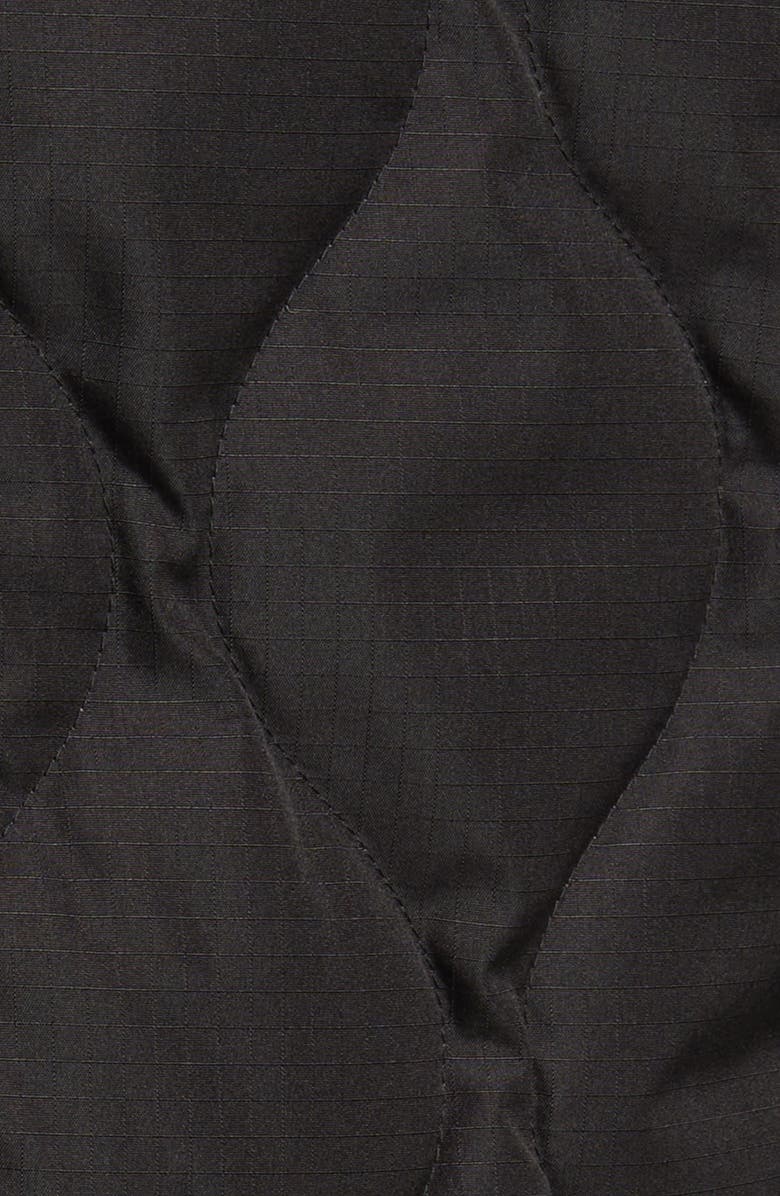 TAION Military Quilted Packable Water Resistant 800 Fill Power Down Shirt Jacket, Alternate, color, Black