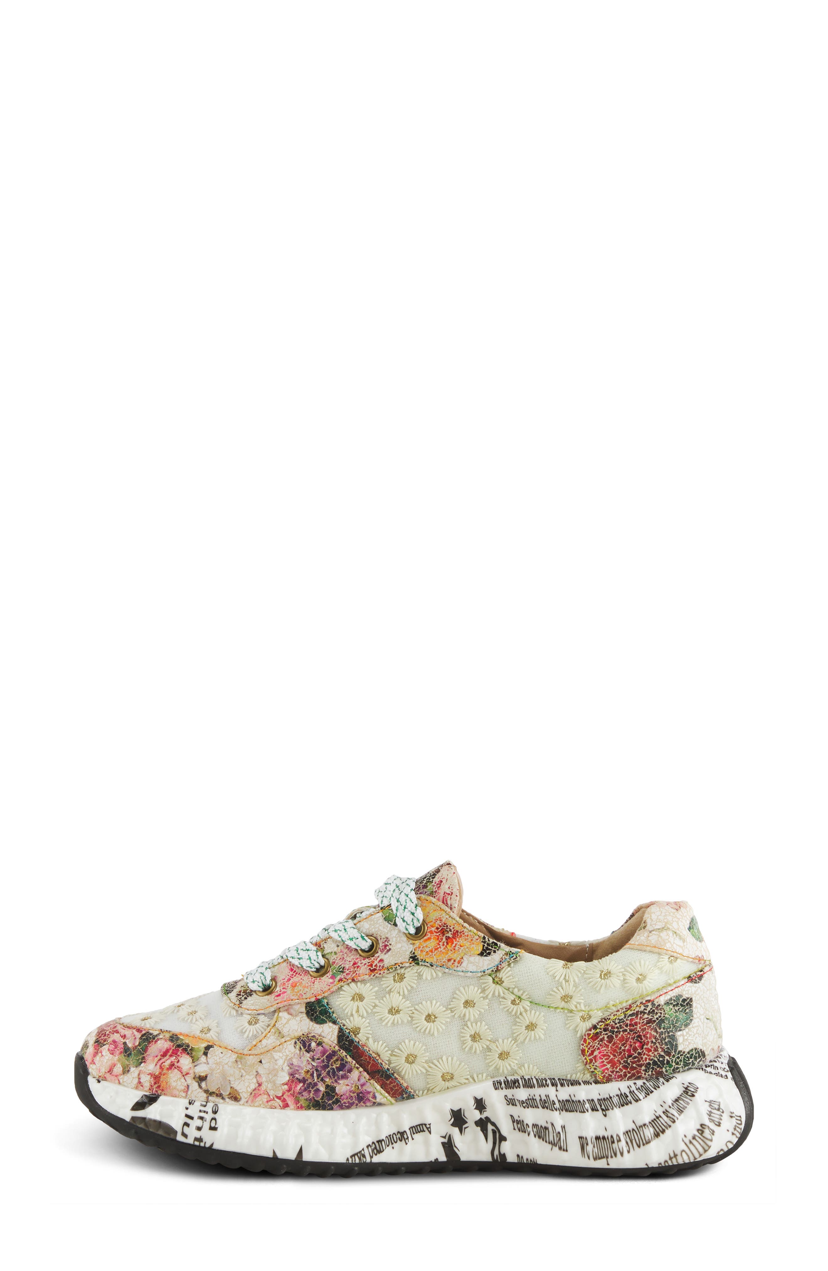 L'Artiste by Spring Step Daisymae Sneaker, Alternate, color, Beige Multi