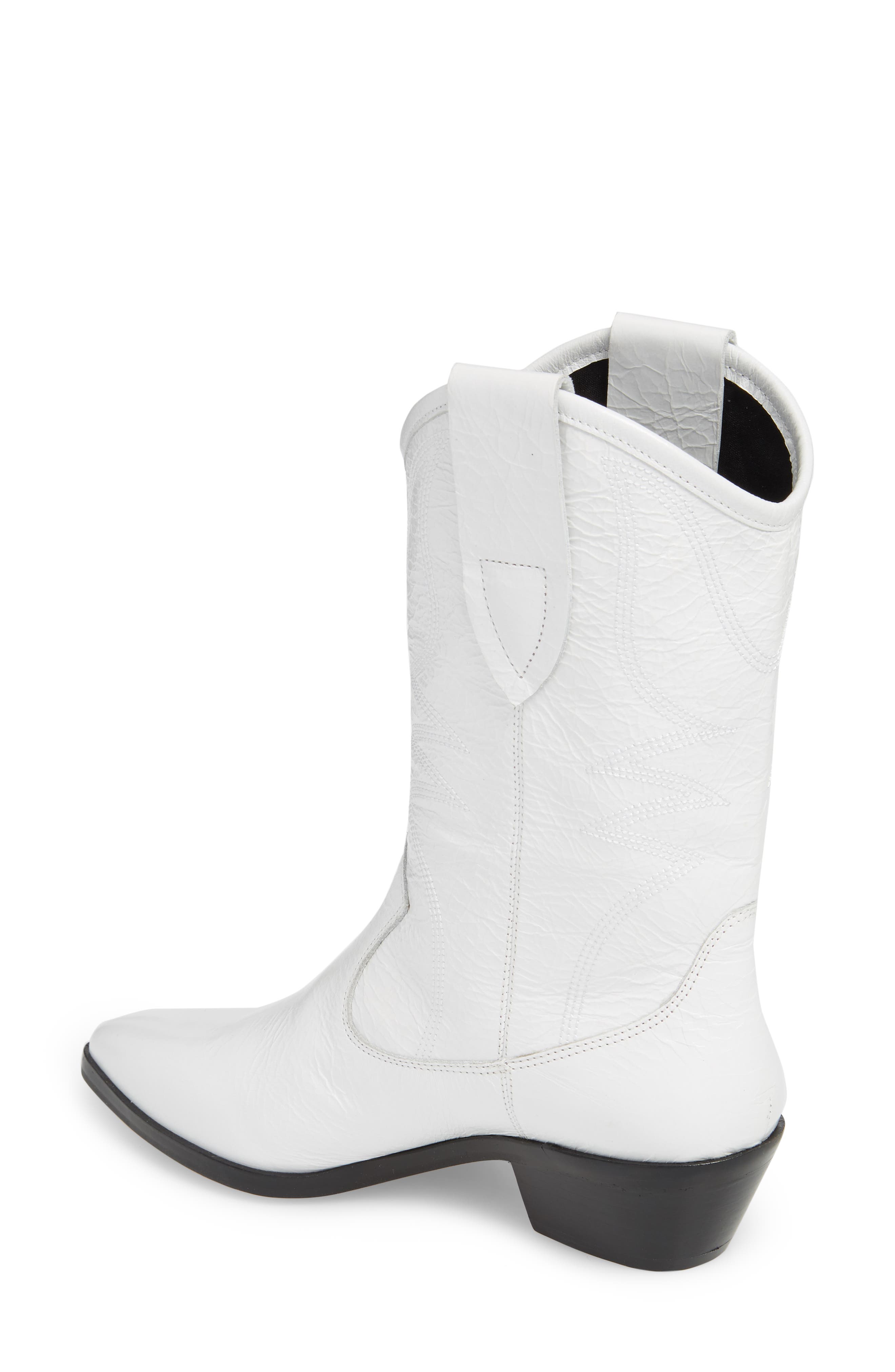 Kaiegan Bootie, Alternate, color, WHITE LEATHER