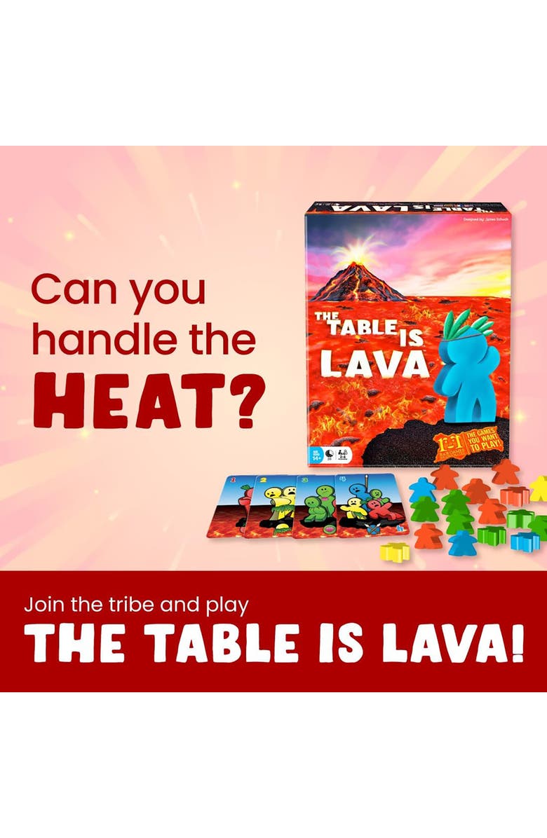 R&R Games The Table Is Lava R&R Games, Card Throwing Meeple Game, Alternate, color, Multicolored
