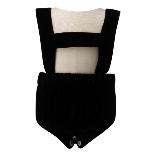 Rachel Riley Eloise Infant Silk Velvet Romper Set