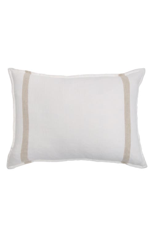 Pom Pom At Home Rory Linen Big Accent Pillow In White
