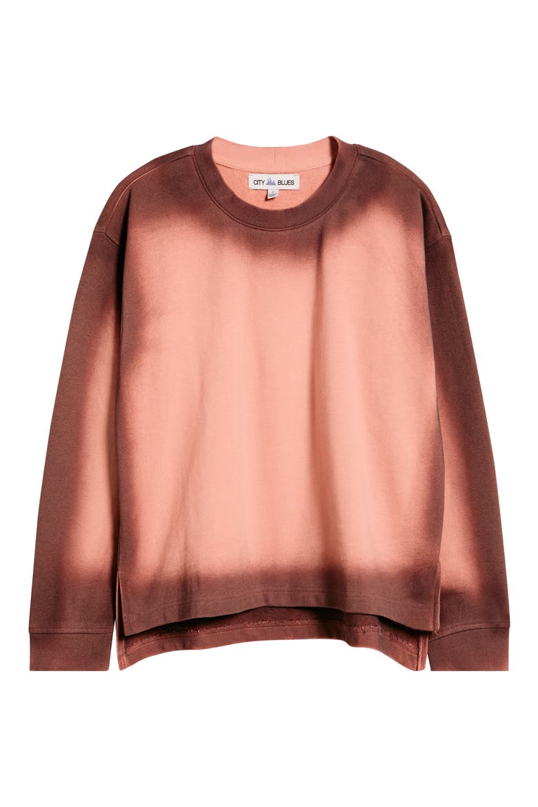 Spot Dye Terry Sweatshirt, Alternate, color, BLUSH