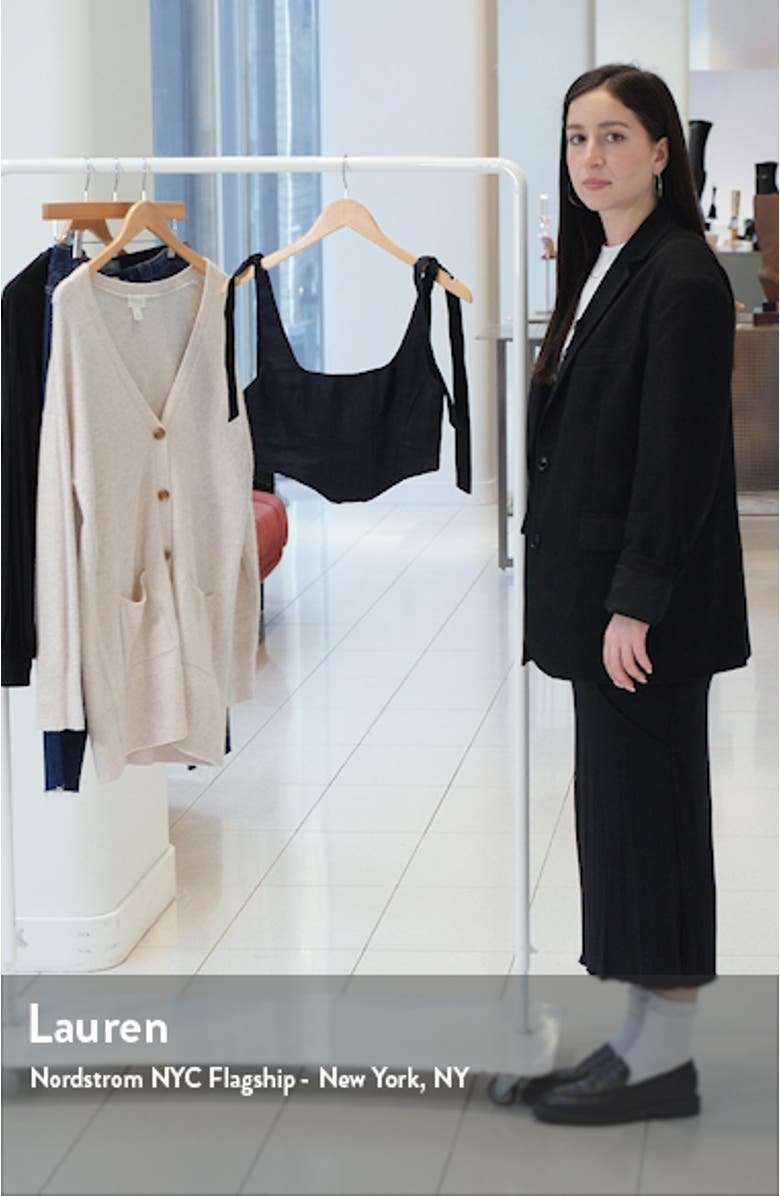 Tie Strap Corset Linen Tank, sales video thumbnail