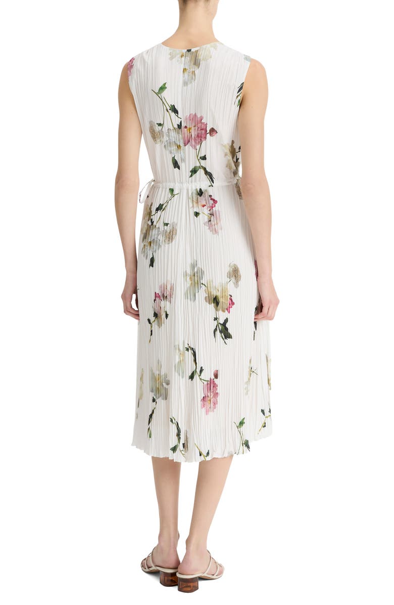 Vince Wilted Peony Print Pleated Dress, Alternate, color,
