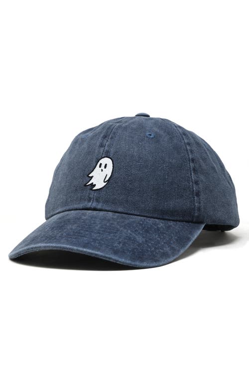 Dalix Ghost Dad Hat In Washed Navy Blue