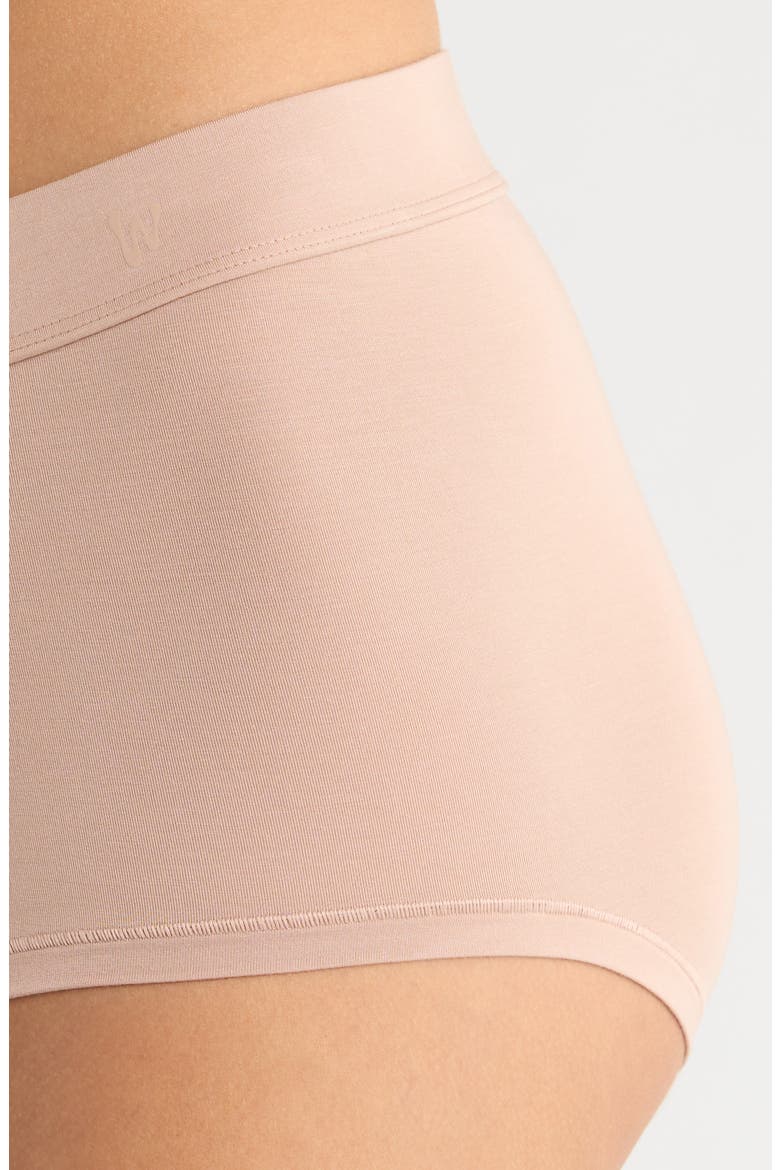 Luxe Bold Stretch Modal Boyshorts, Alternate, color, CHAI