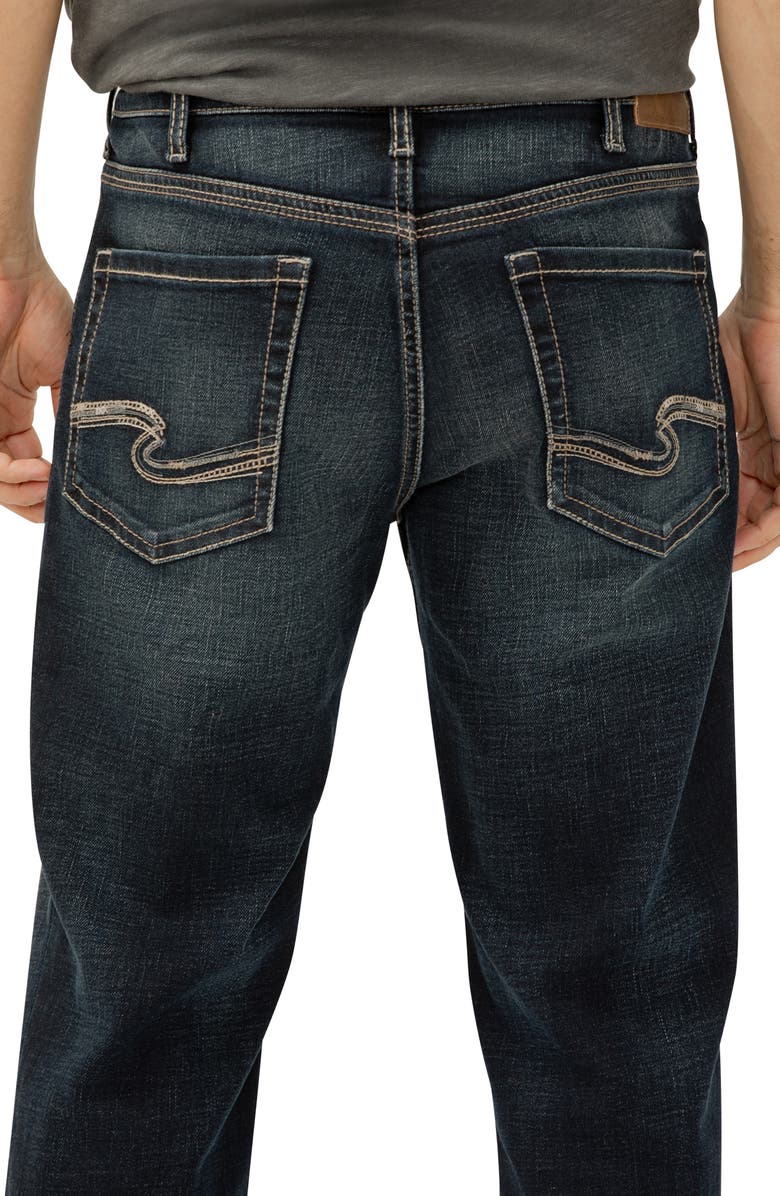 Silver Jeans Co. Gordie Relaxed Fit Straight Leg Jeans, Alternate, color, Bull
