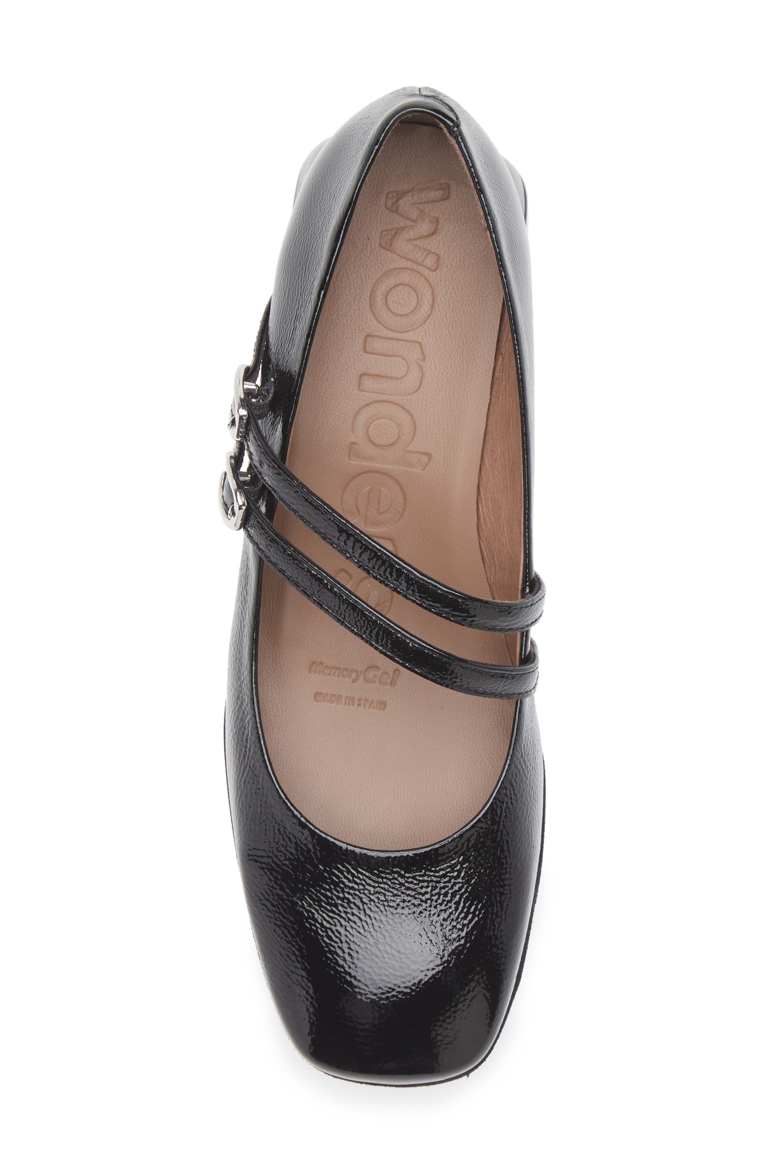 Wonders Mary Jane Pump, Alternate, color, Lack Black