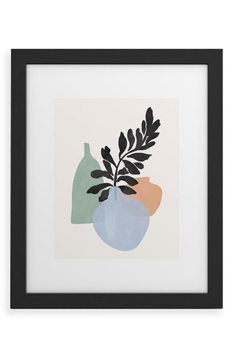 Sea Glass Vases Framed Wall Art