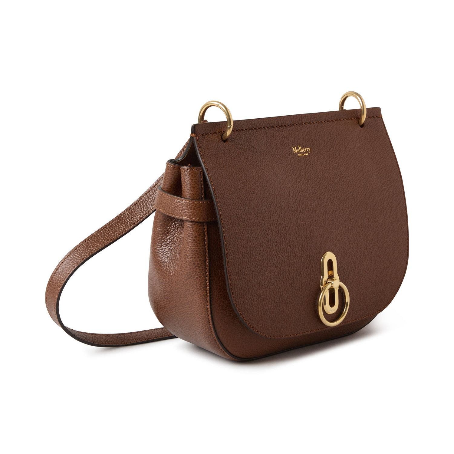 Mulberry Amberley Leather Satchel, Alternate, color, Oak