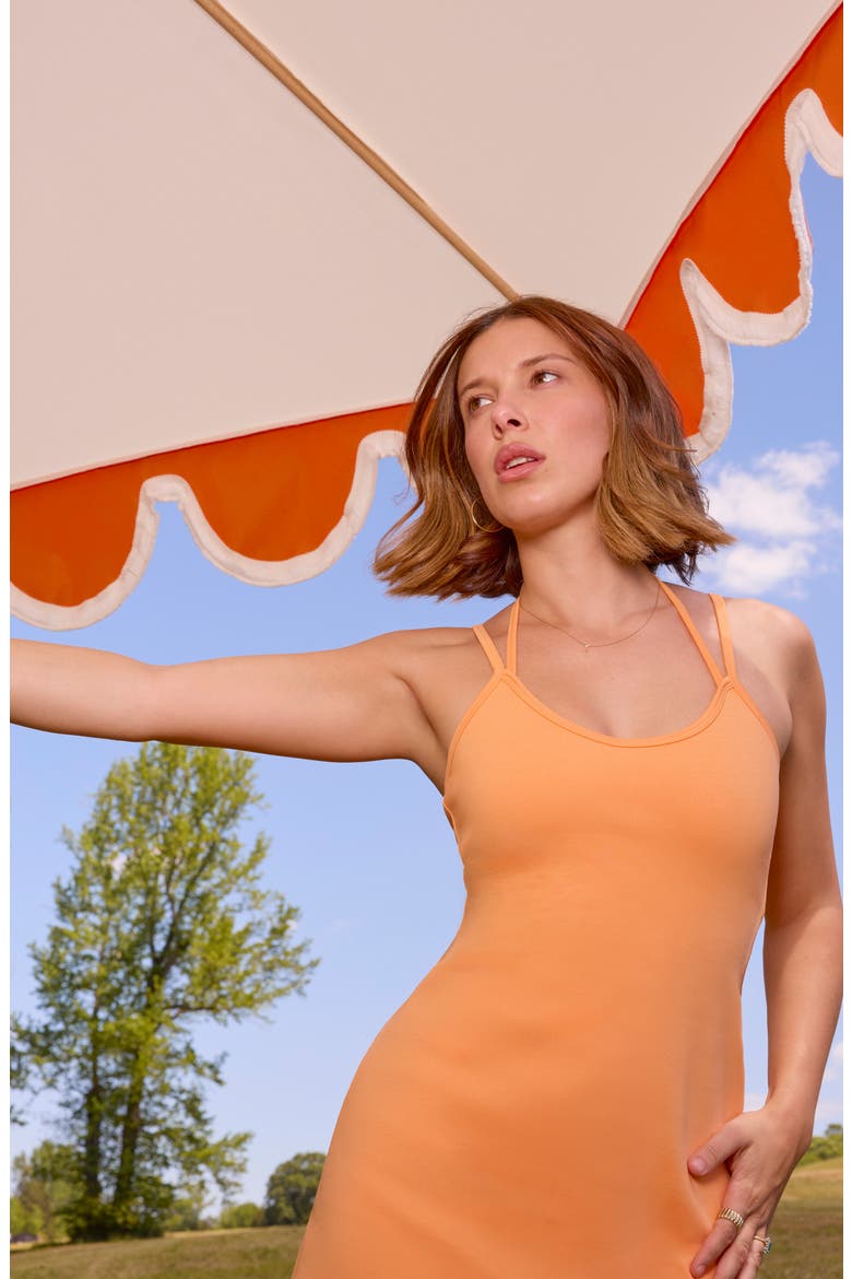 Scuba Minidress, Alternate, color, PAPAYA