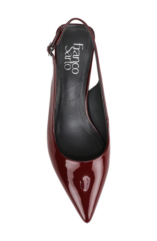 Franco Sarto Jaden Pointed Toe Slingback Pump In Red