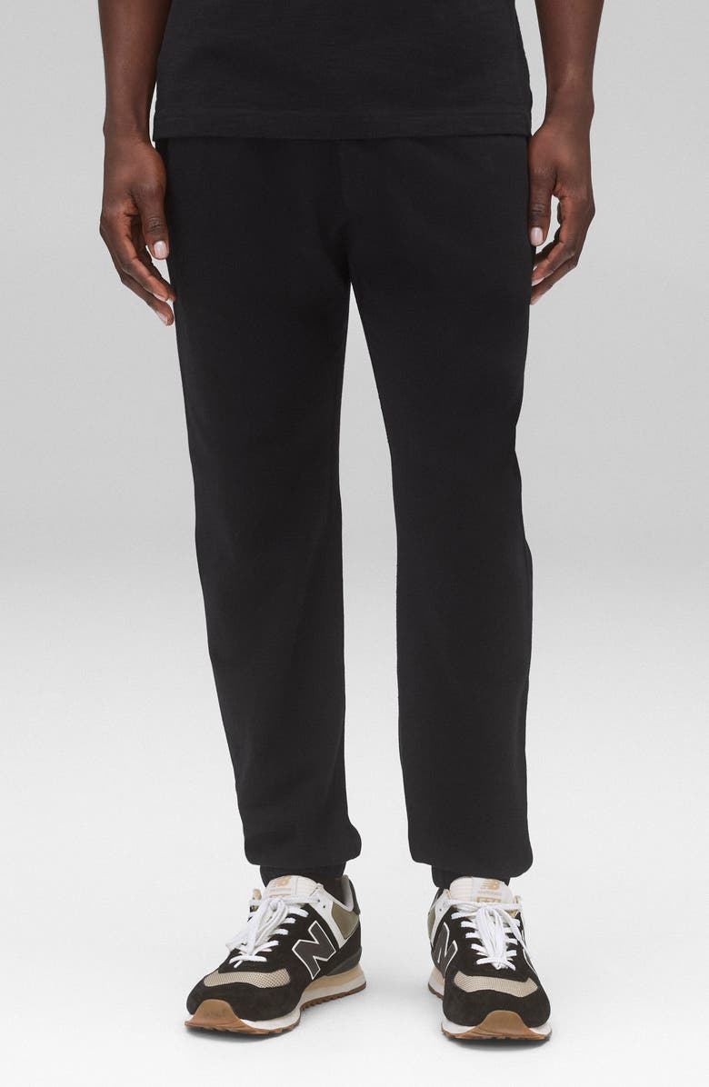 Reigning Champ Cotton Terry Standard Joggers, Main, color, Black