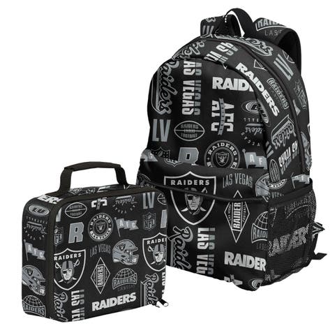 Las Vegas Raiders Backpack and Lunchbox Set