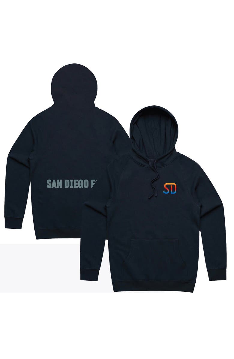 Peace Collective Unisex Peace Collective  Navy San Diego FC Pullover Hoodie, Alternate, color, 