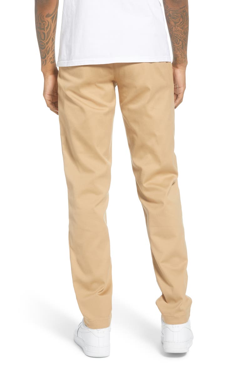 Tapered Tech Twill Slim Fit Chino Pants, Alternate, color, BEIGE