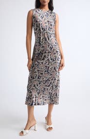 Veronica Beard Gemma Silk Blend Midi Dress