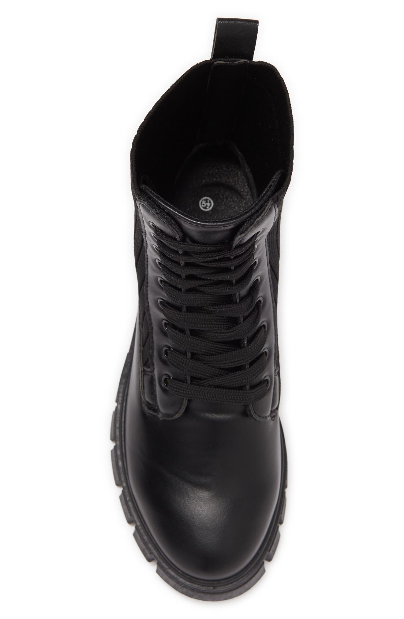 TOP GUY SHOES Top Guy Maddie Knit Shaft Lace-Up Boot, Alternate, color, 