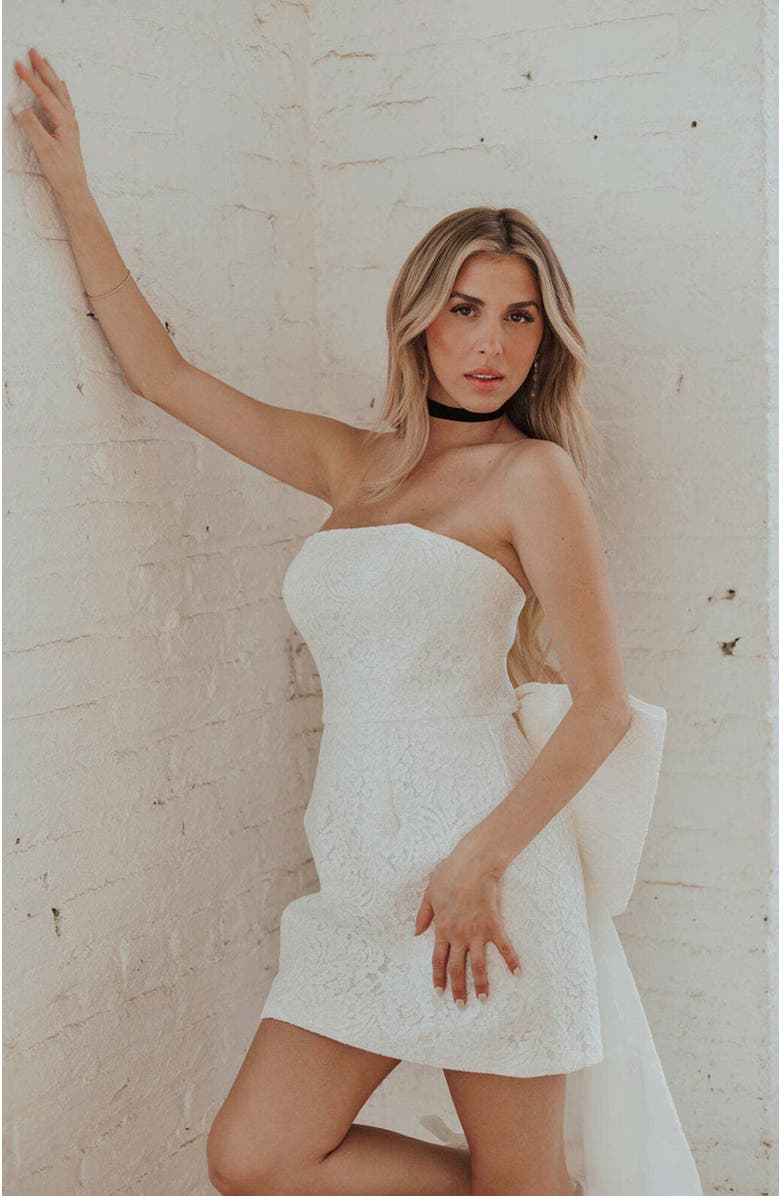 Untamed Petals Soho Mini Dress, Alternate, color, Ivory