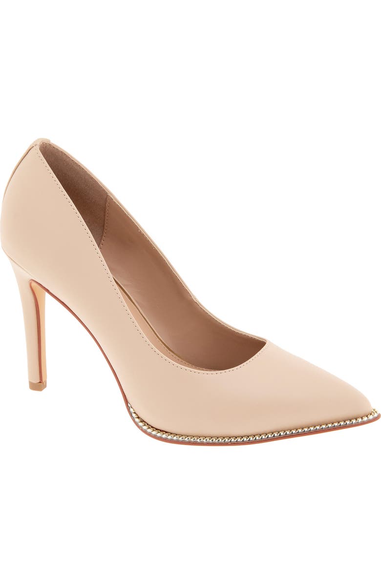 BCBGeneration Hiarlia Chain Trim Pointed Toe Pump, Main, color, Frappe
