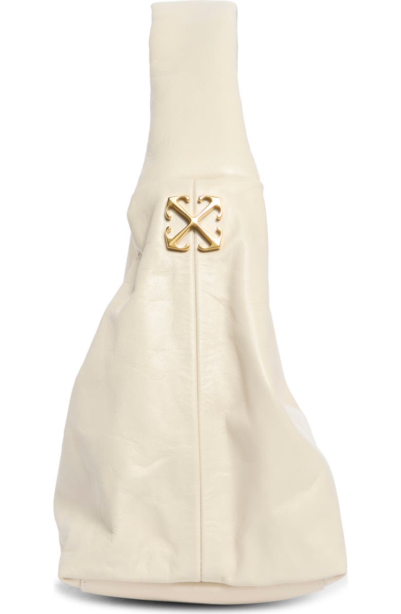 Off-White Arcade Leather Shoulder Bag, Alternate, color, Dust