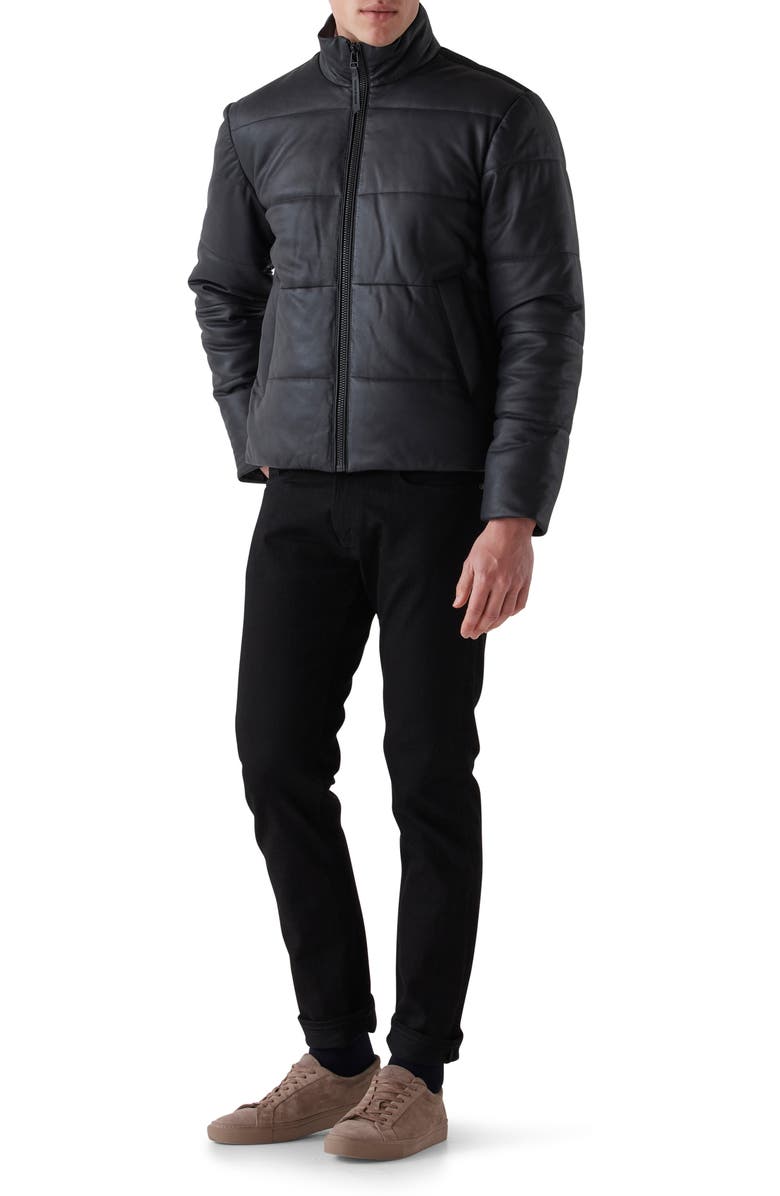 Rodd & Gunn Auckland Leather Puffer Jacket, Alternate, color, 
