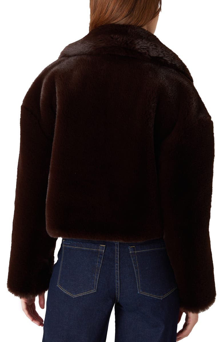 BLANKNYC Crop Faux Fur Jacket, Alternate, color,