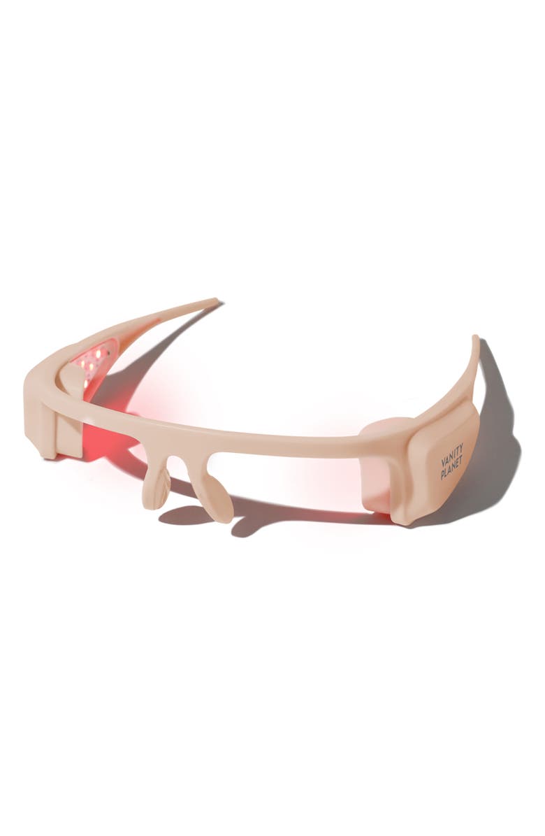 VANITY PLANET Alya Pink Red LED Eye Glasses, Main, color,