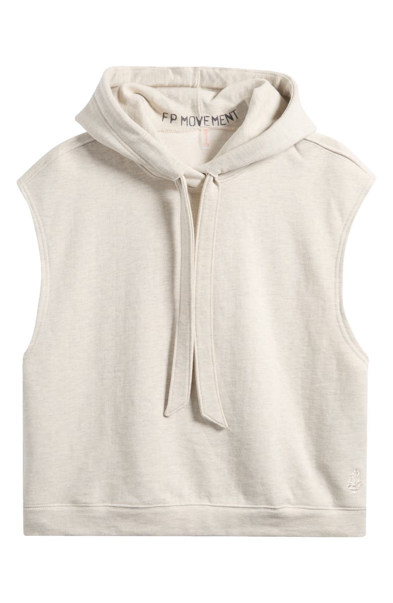 Free People FP Movement For The Win Sleeveless Cotton Hoodie, Alternate, color,