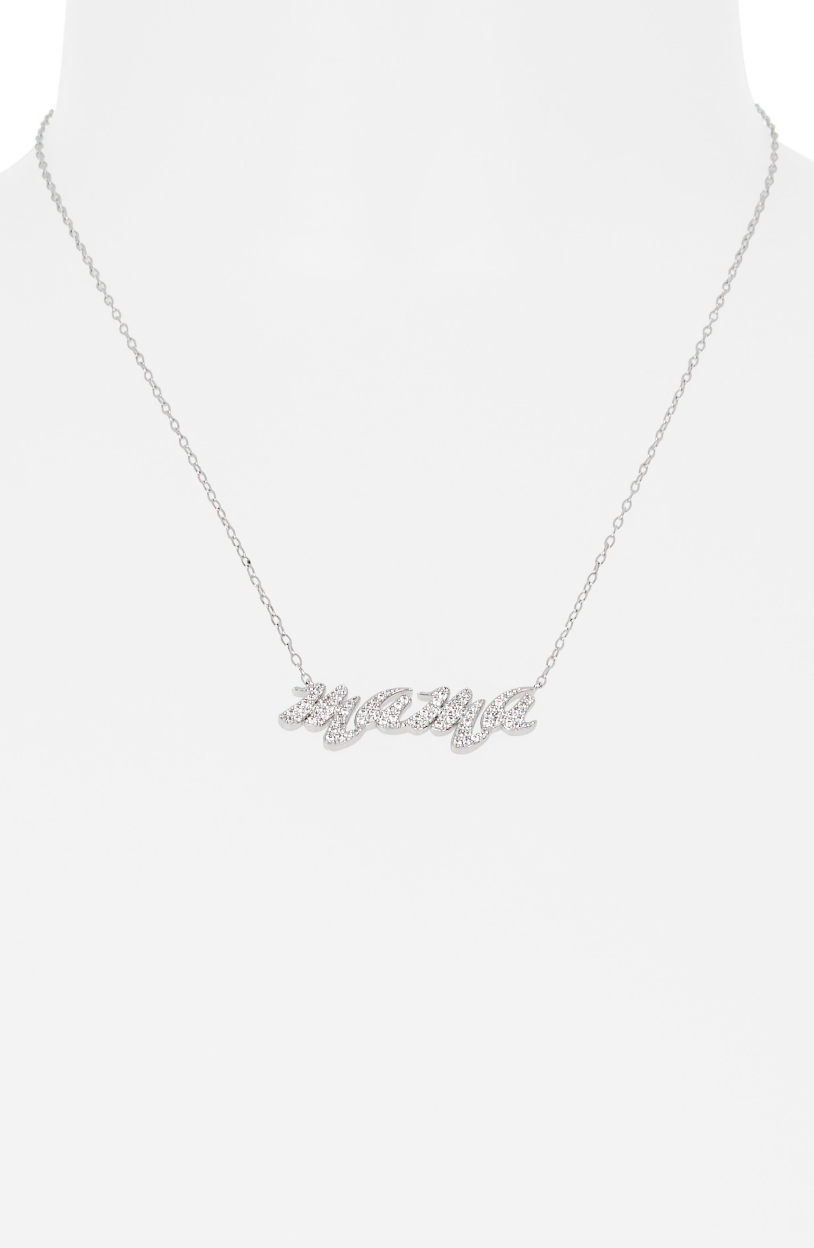Retro Mama Pendant Necklace