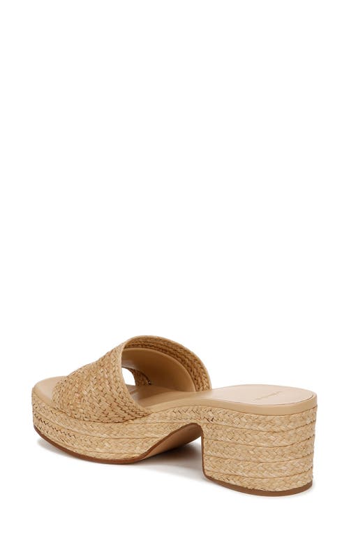 Vince Women's Margo Raffia Espadrille Block Heel Platform Sandals In Toastedwheat