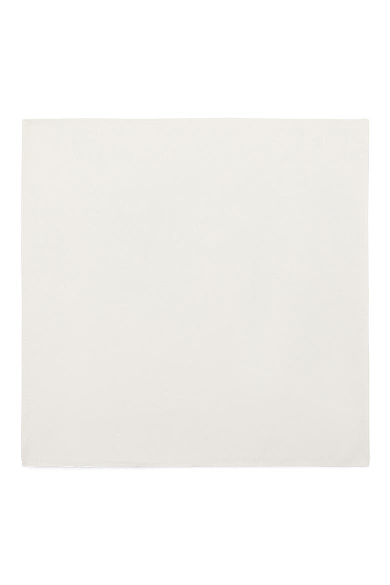 Silk Pocket Square, Alternate, color, WHITE