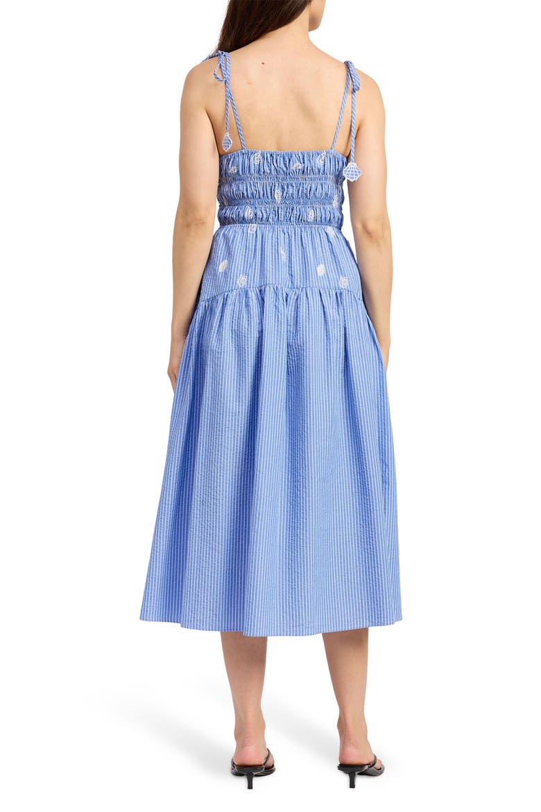 Amelie Embroidered Stripe Sundress, Alternate, color, BLUE WHITE