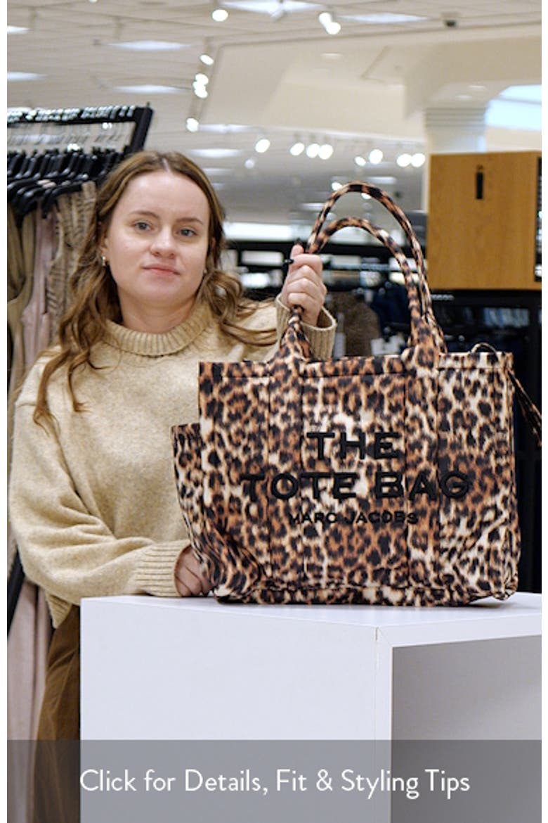 Large The Tote Bag Leopard Puffy Tote video