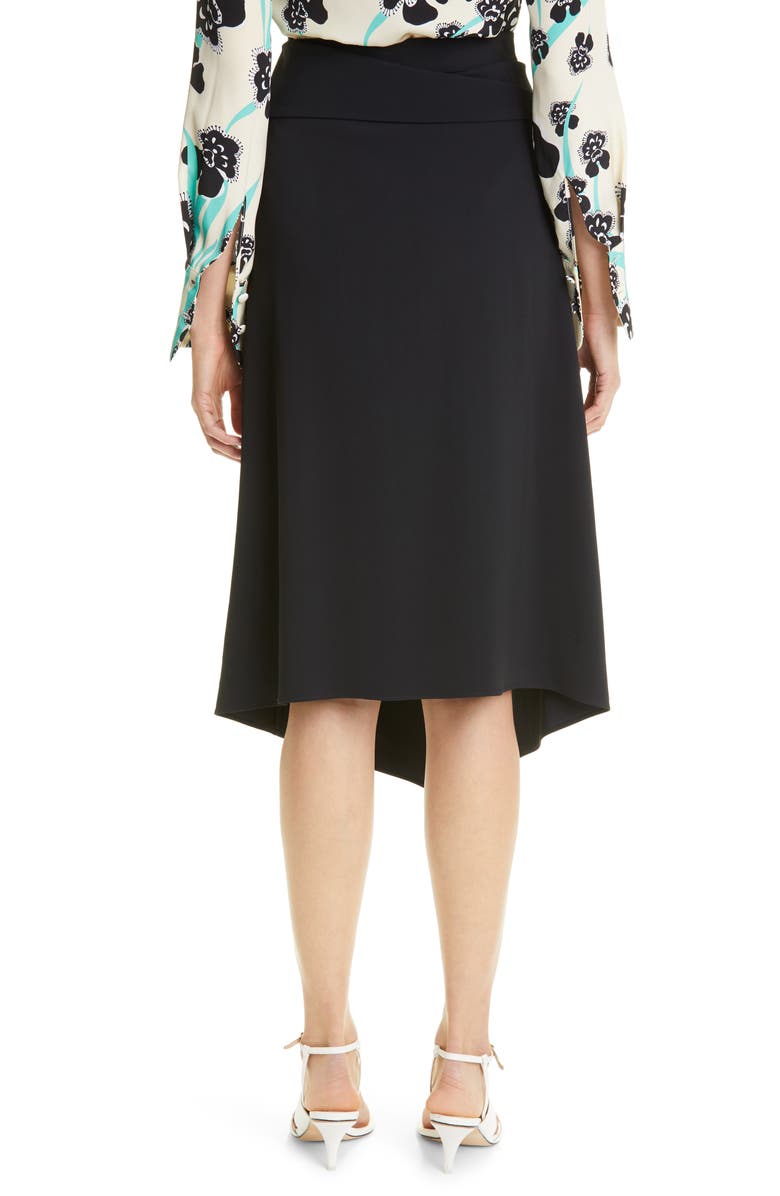St. John Collection Asymmetrical Cady Skirt, Alternate, color,